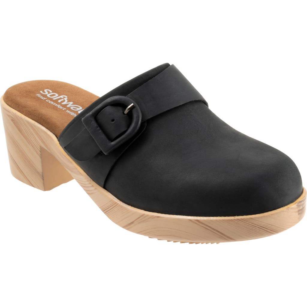 Softwalk ® Ferrara Platform Mule In Black