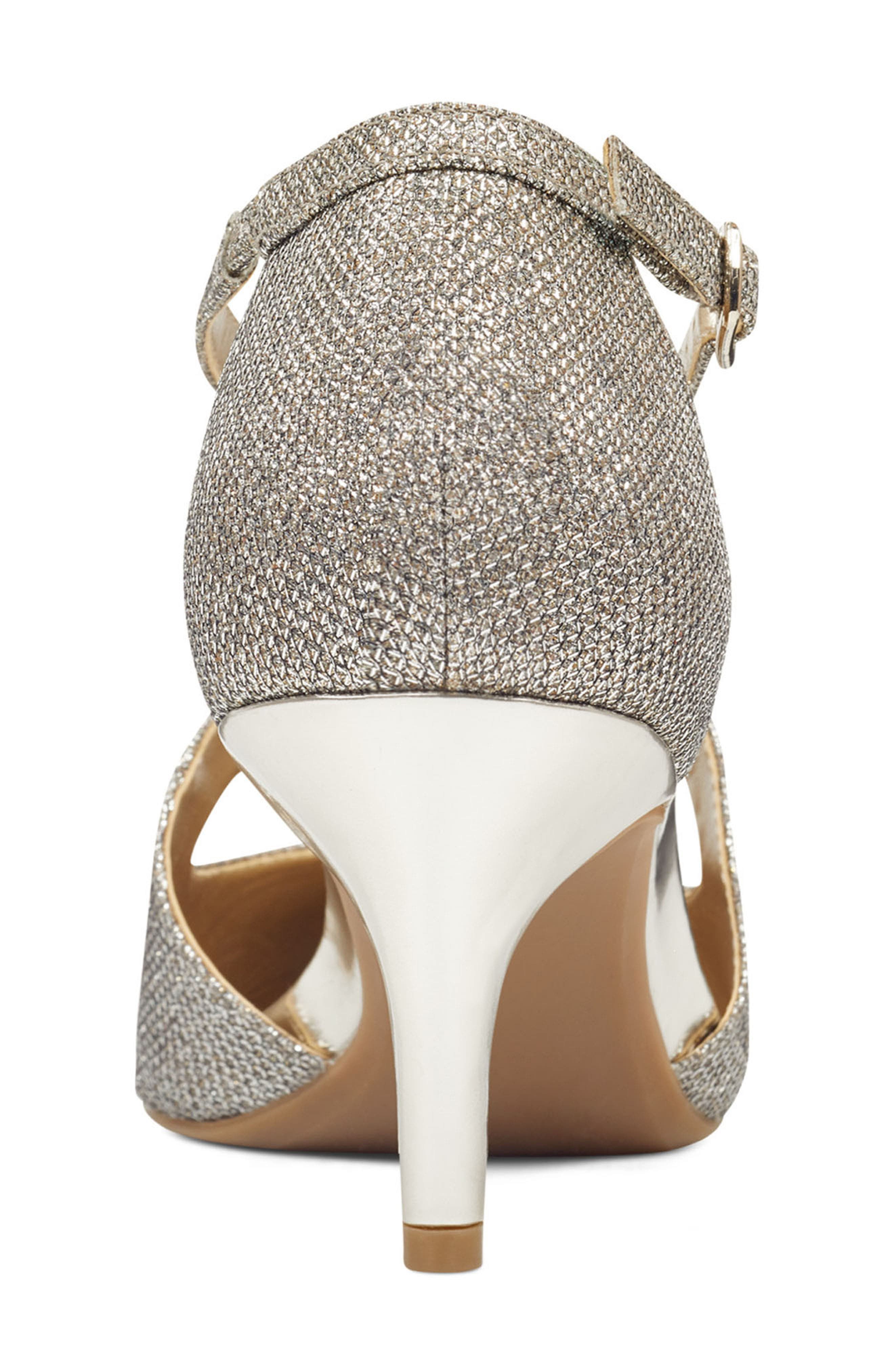 Zeffer Kitten Heel Pump, Alternate, color, GOLD SHIMMER