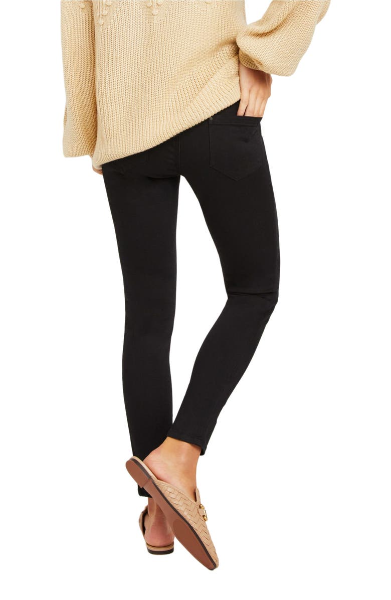 MOTHERHOOD MATERNITY Secret Fit Over the Belly Skinny Maternity Ankle Jeans, Alternate, color, 