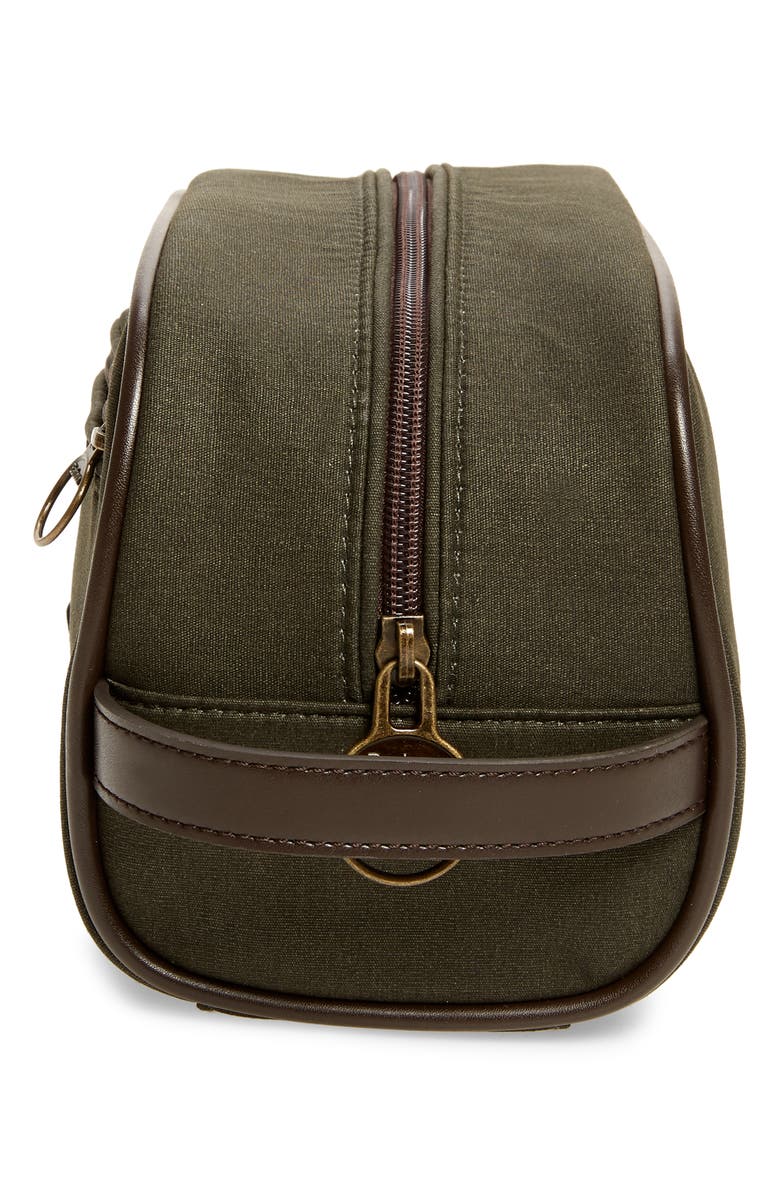 Barbour Waxed Cotton Dopp Kit, Alternate, color, 