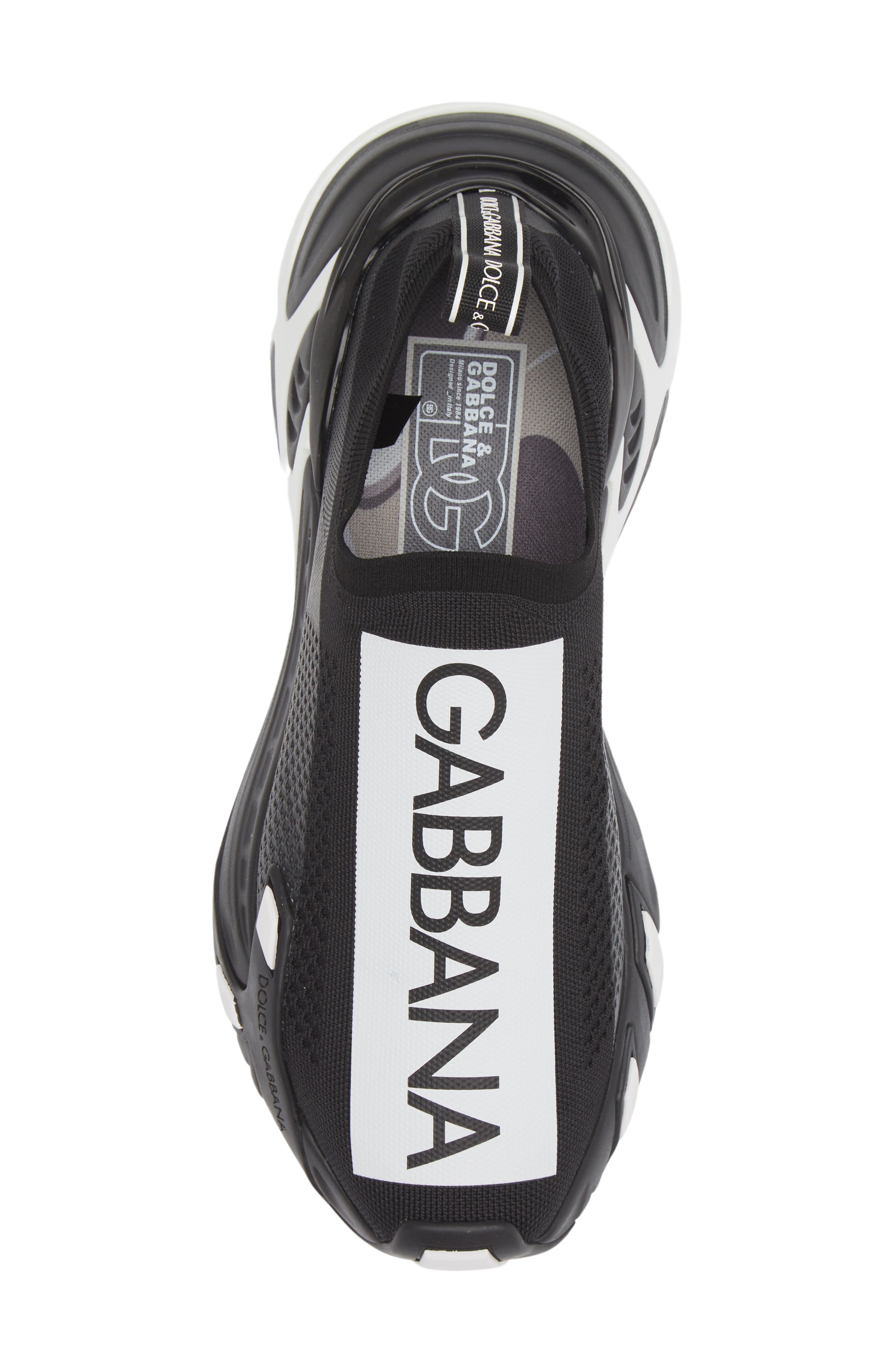 Dolce&Gabbana Sorrento Logo Slip-On Sneaker, Alternate, color, Black