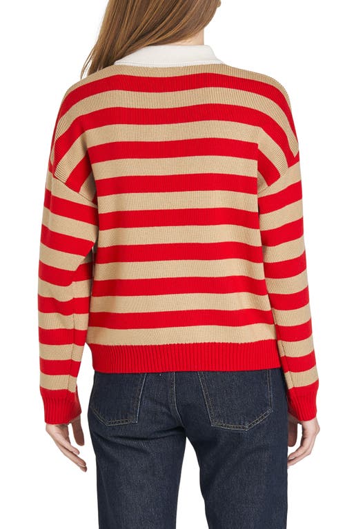 Wayf Logan Stripe Polo Sweater