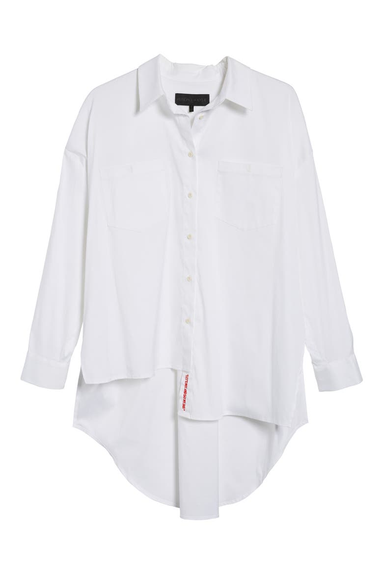 Asymmetrical Shirt, Alternate, color, BRIGHT WHITE