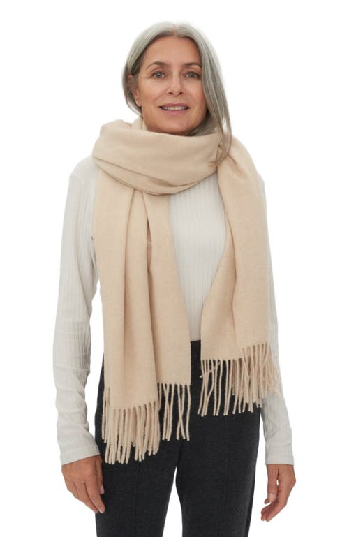 Gobi Mongolian Cashmere Oversized Cashmere Woven Scarf In Neutral