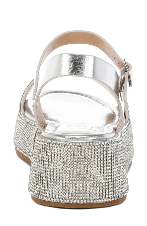 London Rag Nensis Platform Sandal In Silver