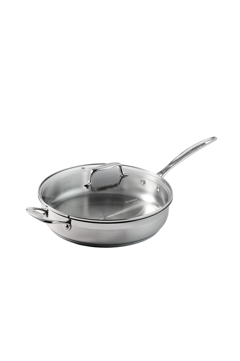 iconiX™ 3.3 Qt Sauté Pan with Lid, Main, color, SILVER