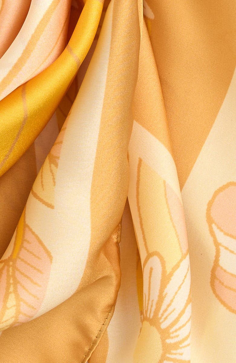 Lack of Color Retro Floral Square Scarf, Alternate, color,