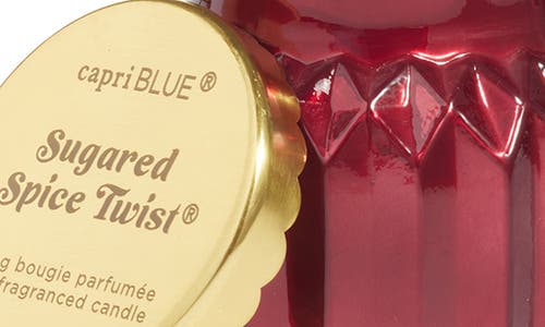 Capri Blue Sugared Spice Twist Scented Royal Gem Signature Candle In Red
