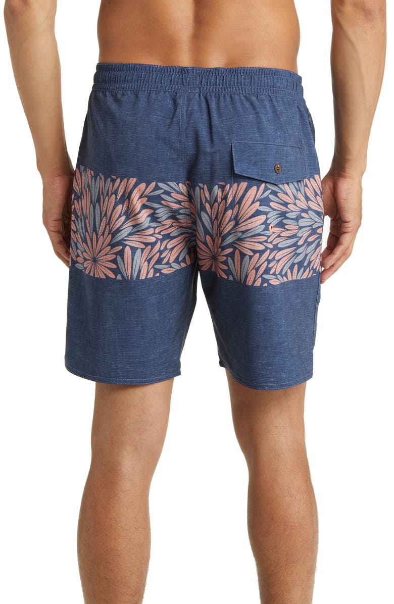 TravisMathew Merion Swim Trunks, Alternate, color, Heather Dress Blues