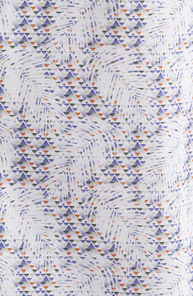 Bugatchi James OoohCotton<sup>®</sup> Abstract Print Button-Up Shirt, Alternate, color, Peacock