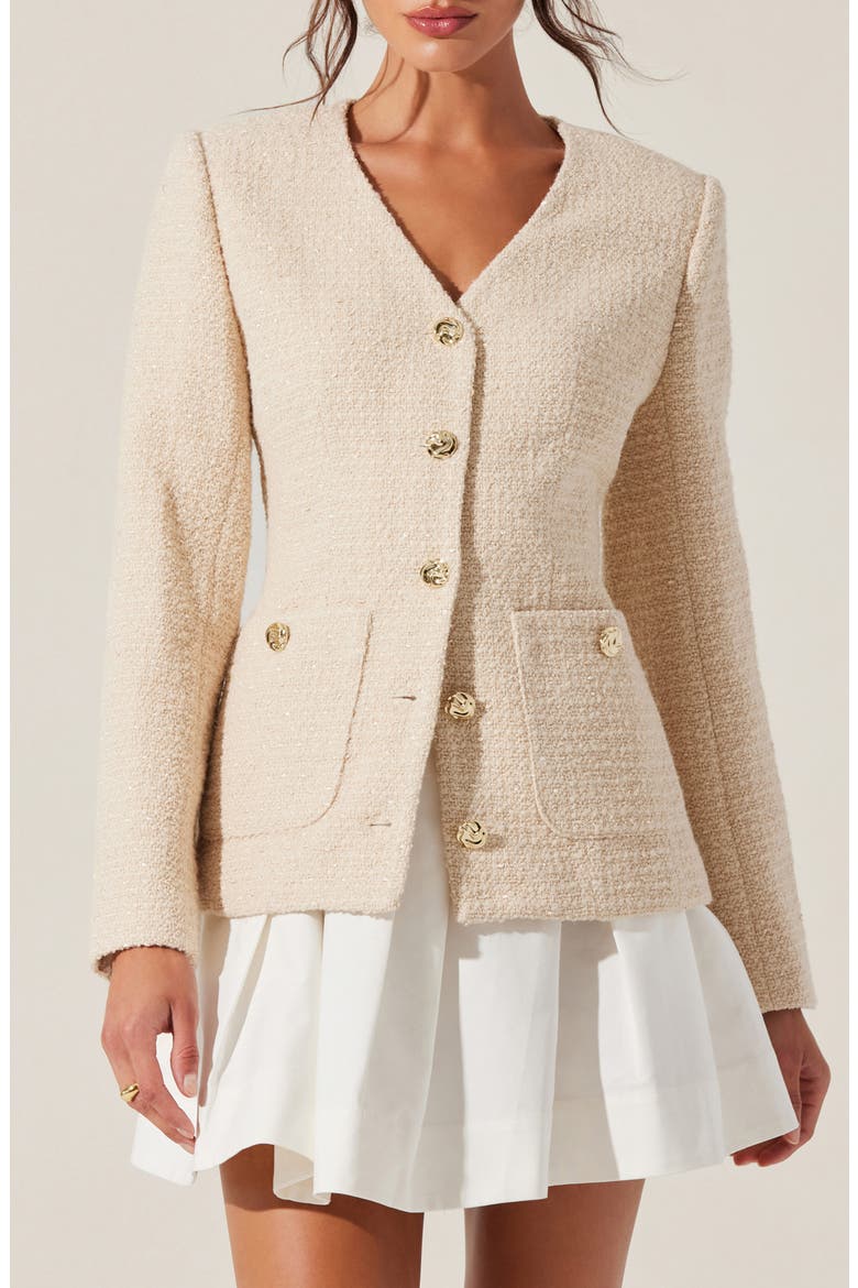 Lysanor Tweed Jacket, Main, color, OATMEAL