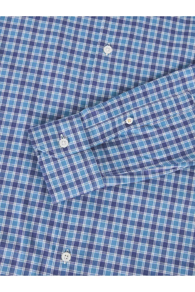 Reynolds Ultra Light Weight Brushed Multi Check Shirt, Alternate, color, Blue Multi