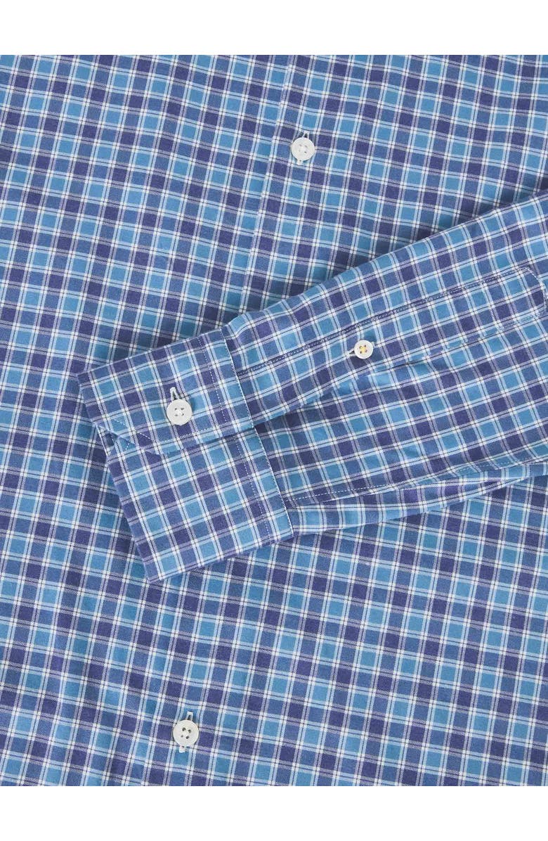 Robert Talbott Reynolds Ultra Light Weight Brushed Multi Check Shirt, Alternate, color, Blue Multi