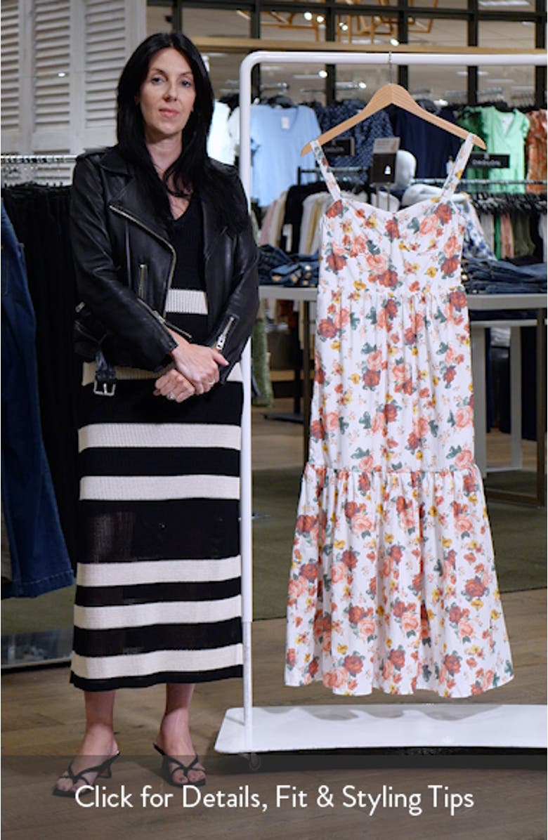 Donatella Floral Fit & Flare Maxi Dress, sales video thumbnail