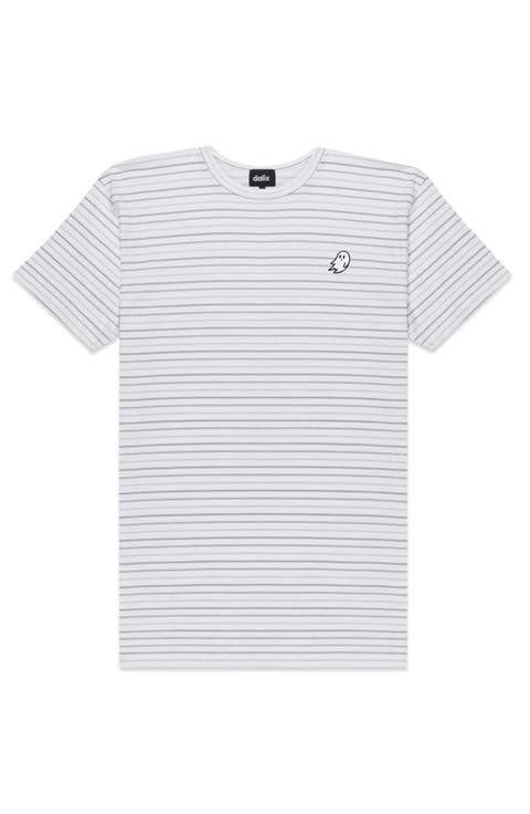 Mens Ghost Striped Jersey Tee