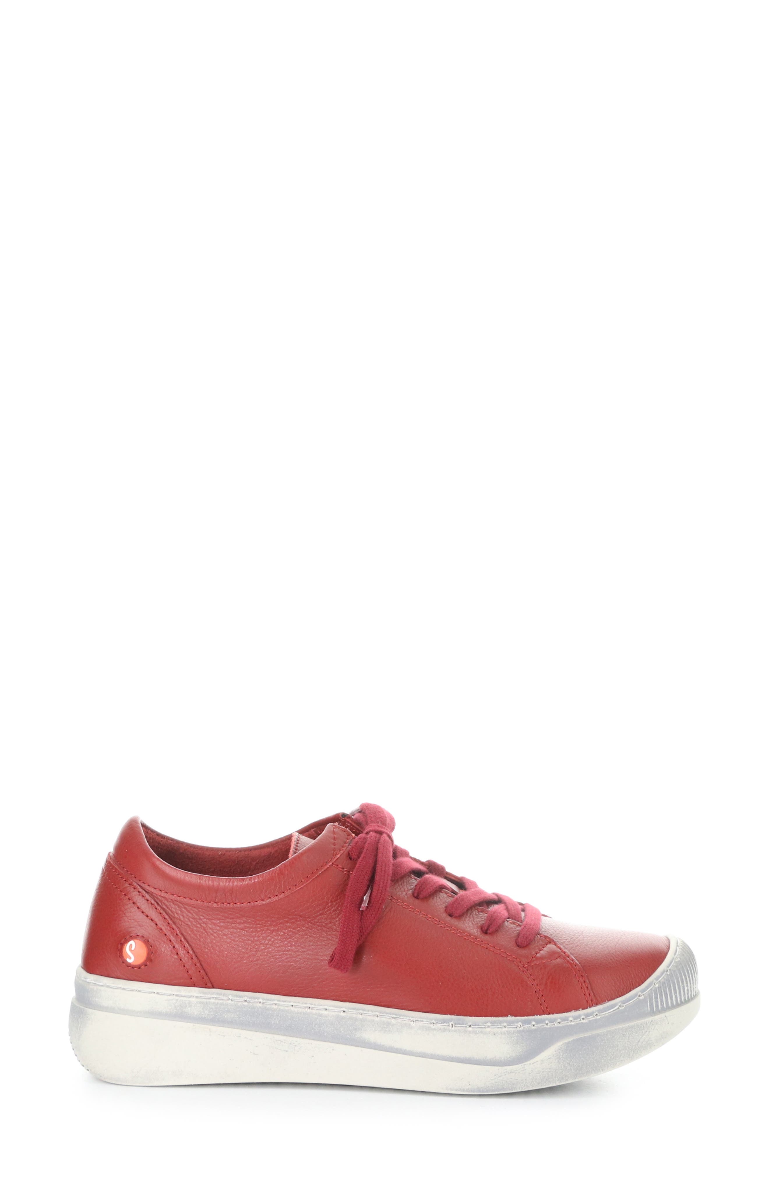 Softinos by Fly London Apor Sneaker, Alternate, color, 011 Red Smooth Leath