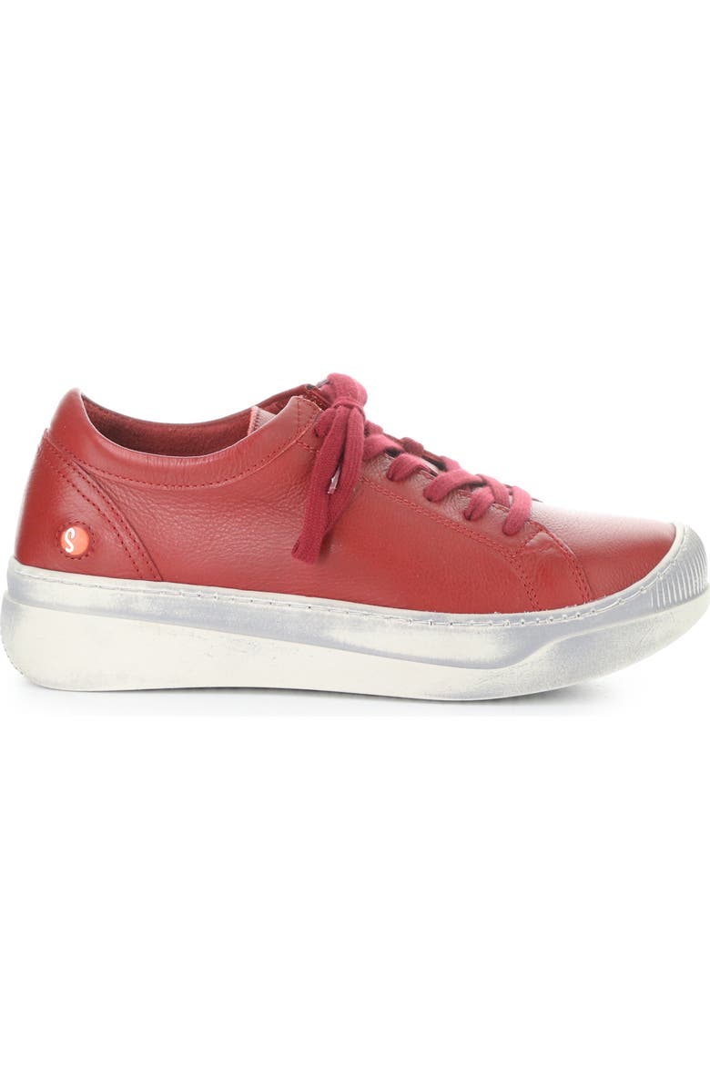 Softinos by Fly London Apor Sneaker, Alternate, color, 011 Red Smooth Leath