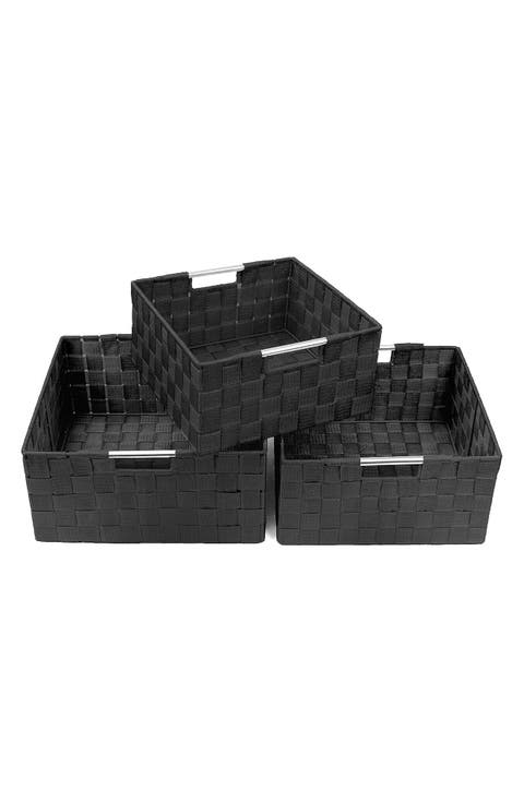 Weave 3-Piece Stacking Basket Set