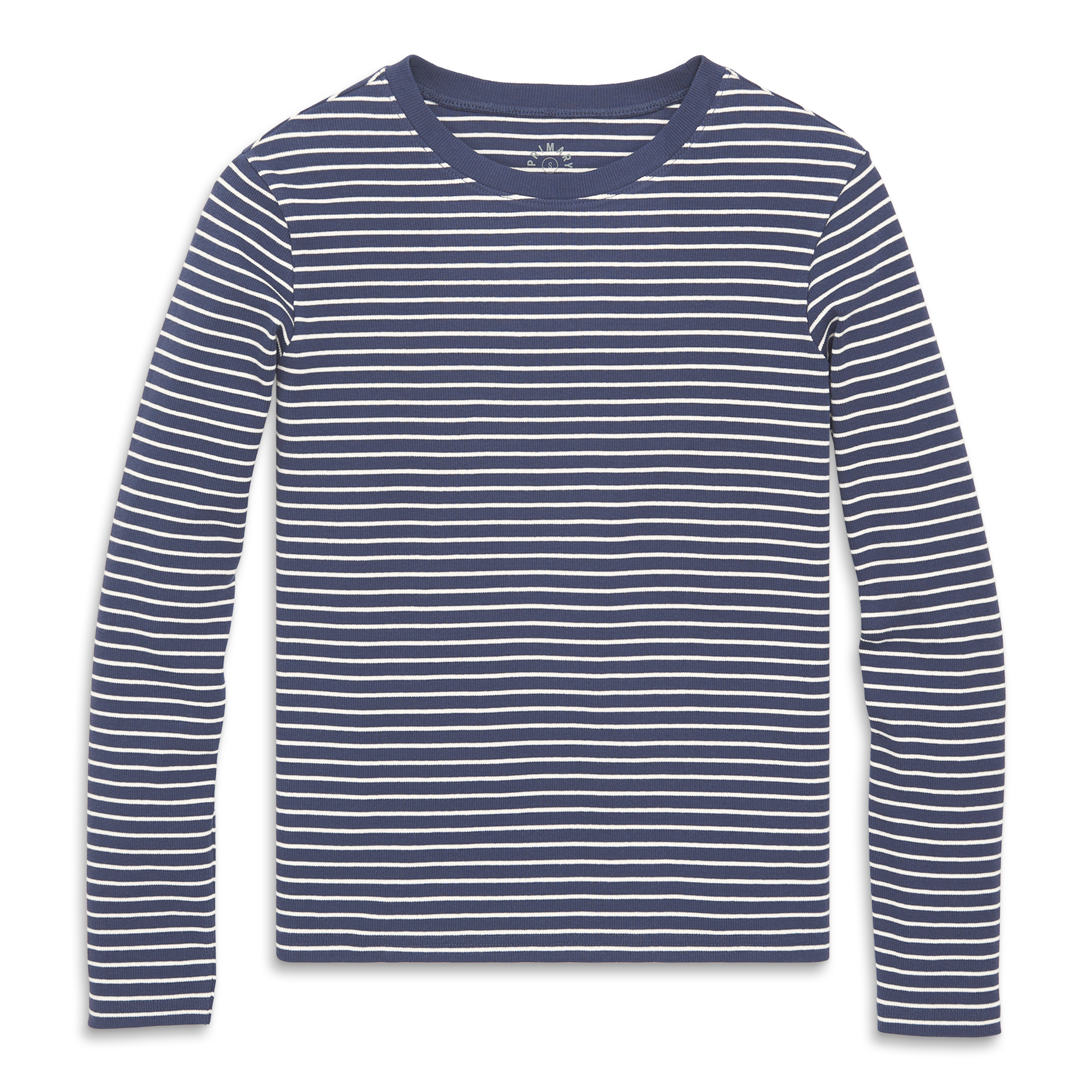 selected Sunwashed Navy Ivory Stripe