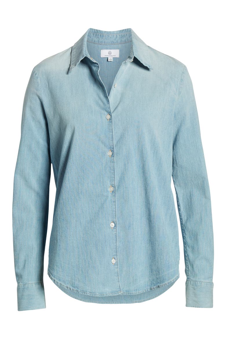 Cade Chambray Shirt, Alternate, color, AZURE LIGHT