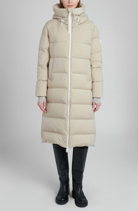 Water Resistant Hooded Down Coat