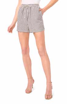 CeCe Seersucker Drawstring Shorts