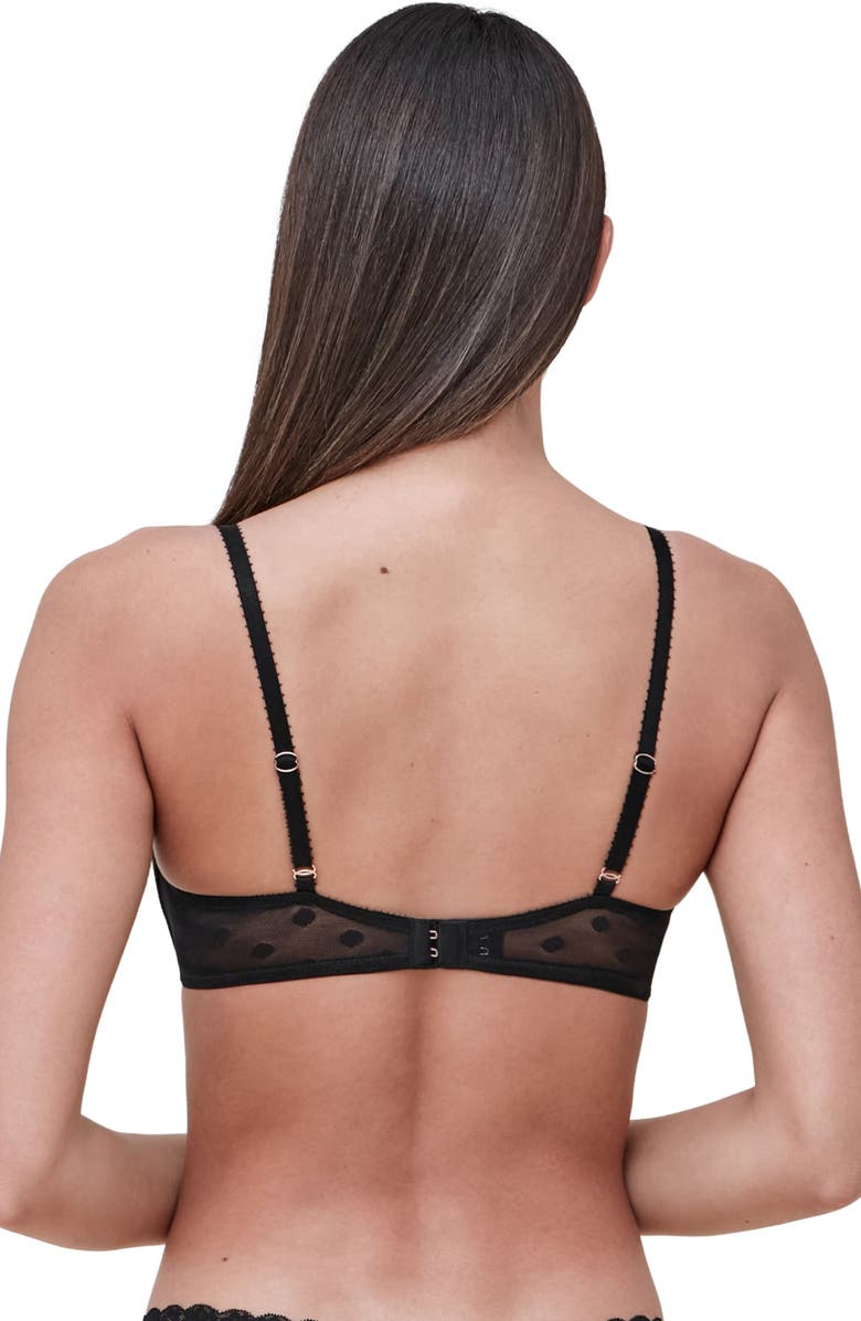 Skarlett Blue Dare Demi T-shirt Bra, Alternate, color, Black/Nylon