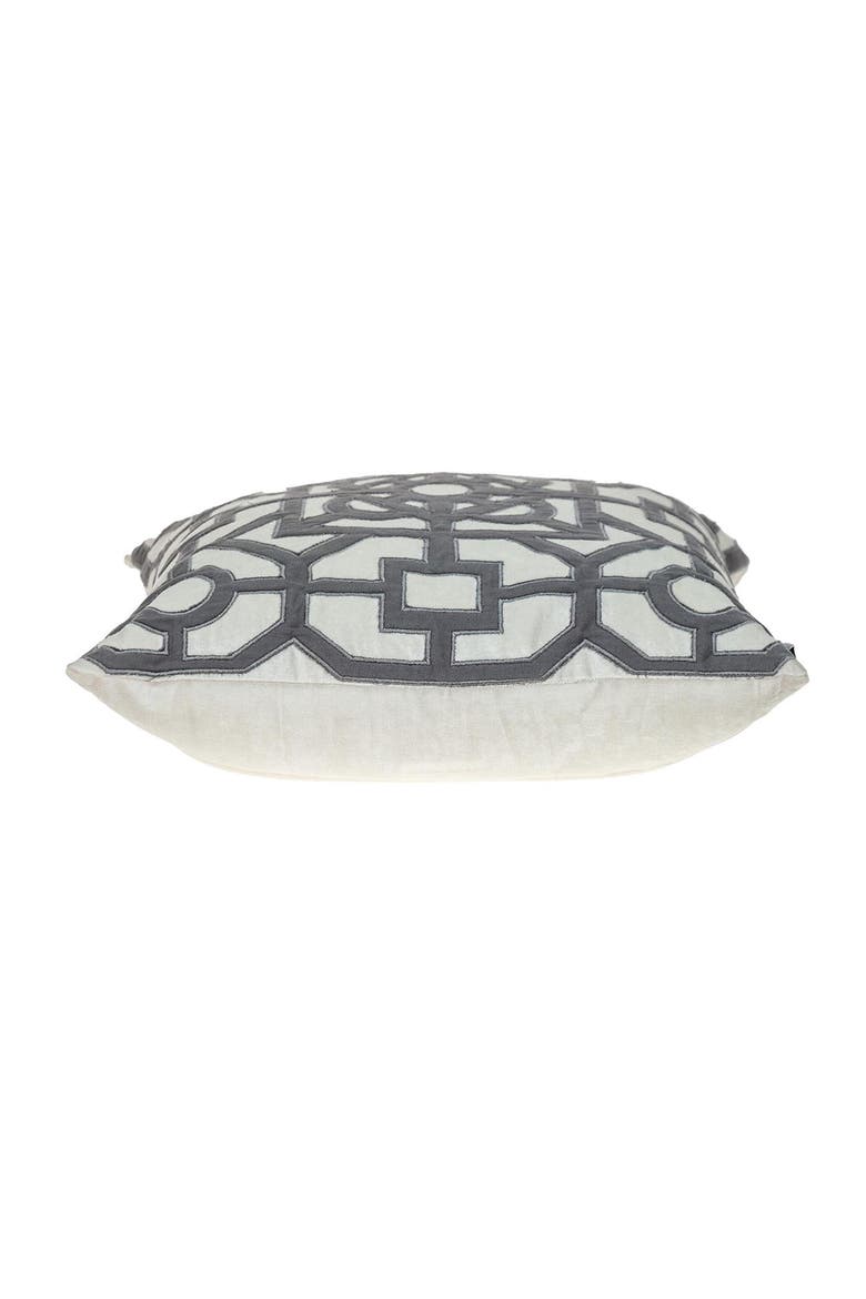 Hazel Geometric Accent Pillow, Alternate, color, WHITE