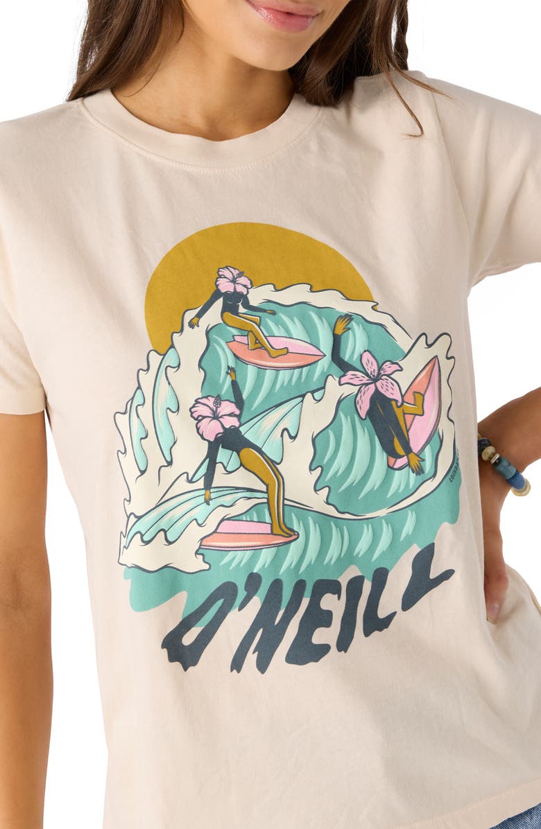 O'Neill Hibiscus Head Cotton Graphic T-Shirt, Alternate, color, 