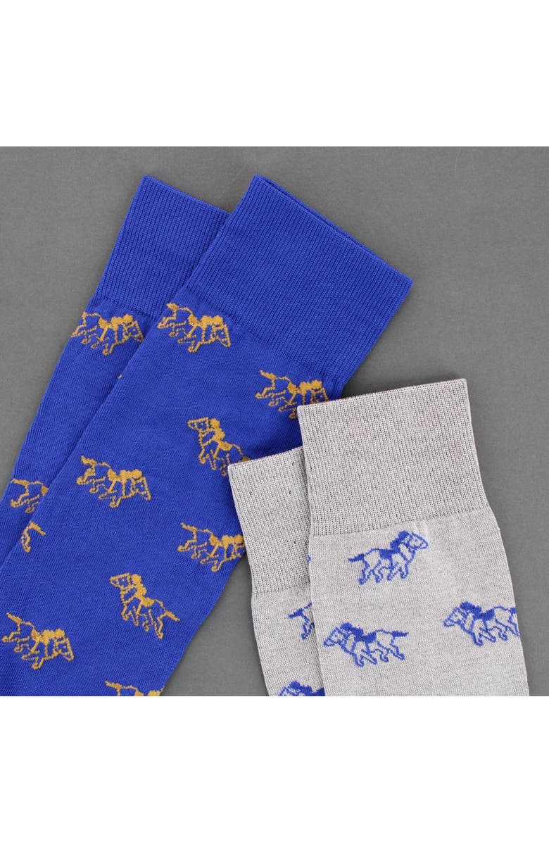 Trafalgar The Winner Jockey and Horse Novelty Mid Calf Mercerized Cotton Sock, Alternate, color, Grey