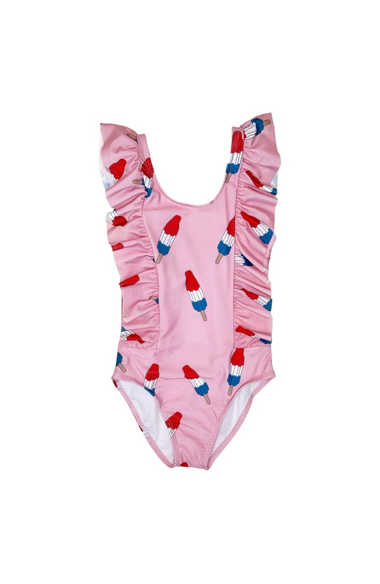 Lola + The Boys Pinkie Bomb Pop Swim, Main, color, Pink