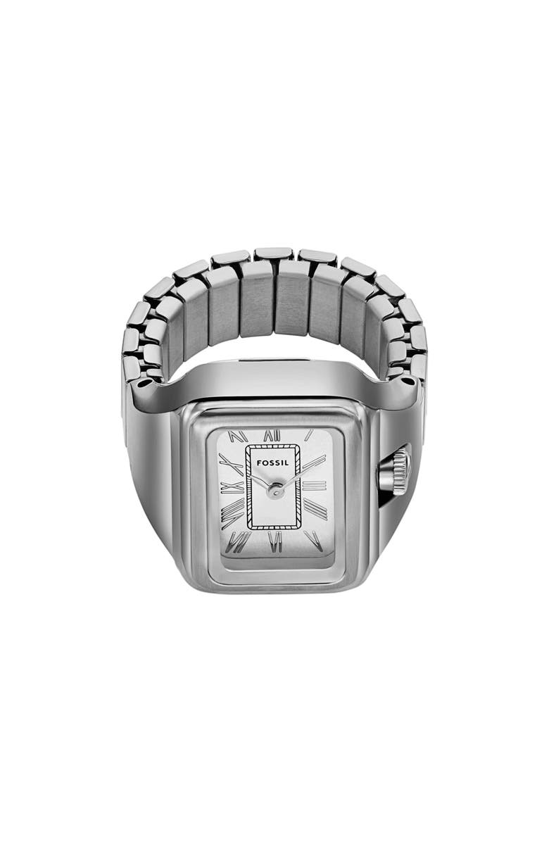 Fossil Raquel Watch Ring, 14mm, Alternate, color, Silver