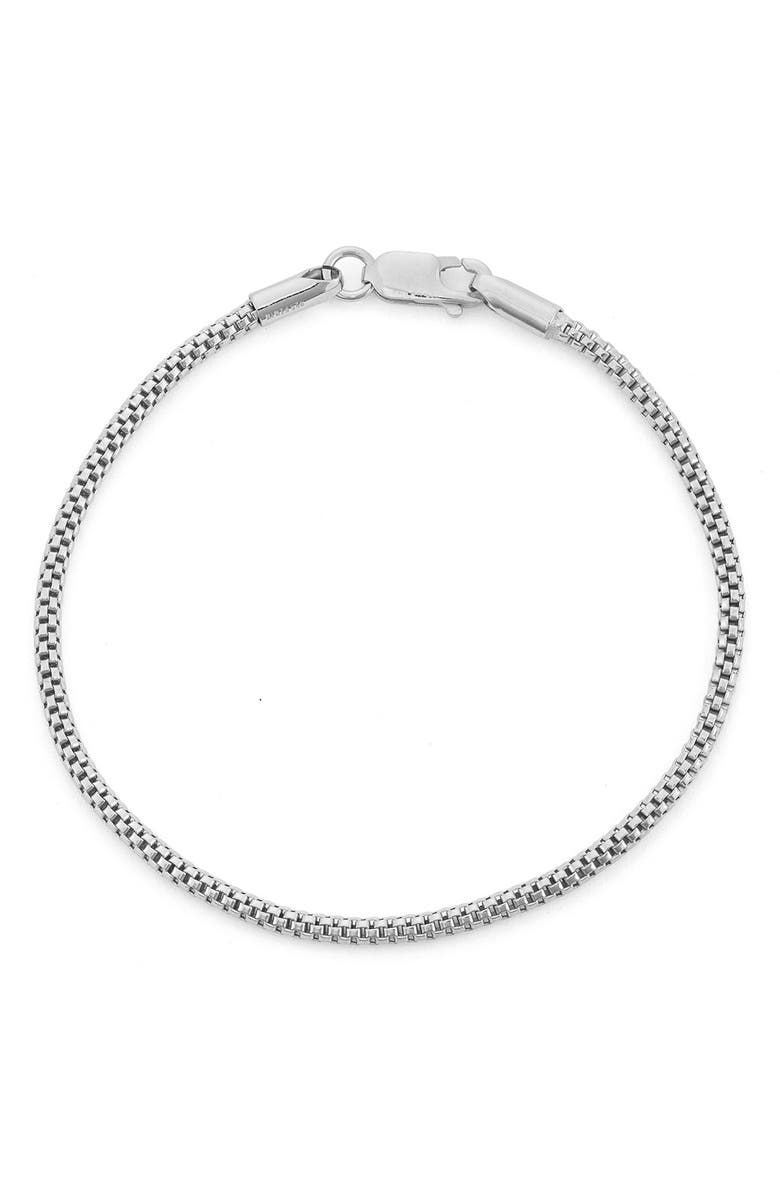 FZN Popcorn Chain Bracelet, Main, color, White