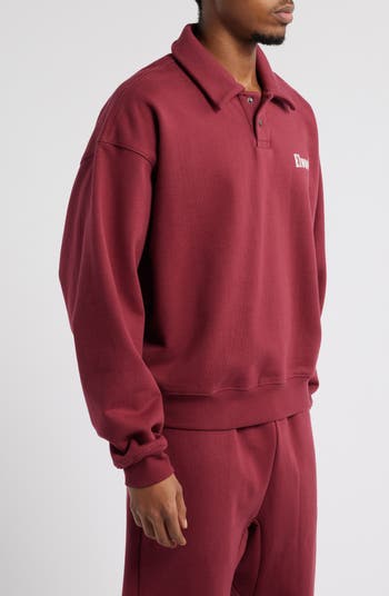 Heavyweight Fleece Polo Collar Sweatshirt