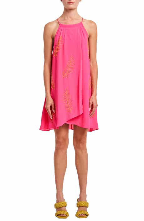 CIEBON Joanna Beaded Palm Minidress