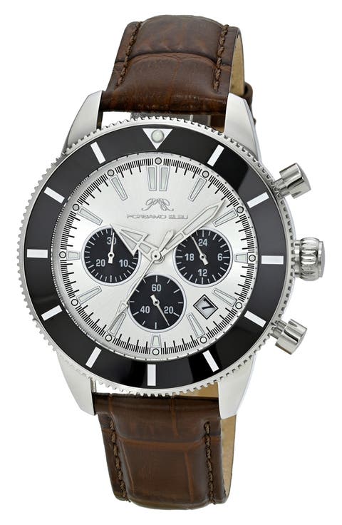 Brandon Chronograph Mesh Strap Watch, 44mm