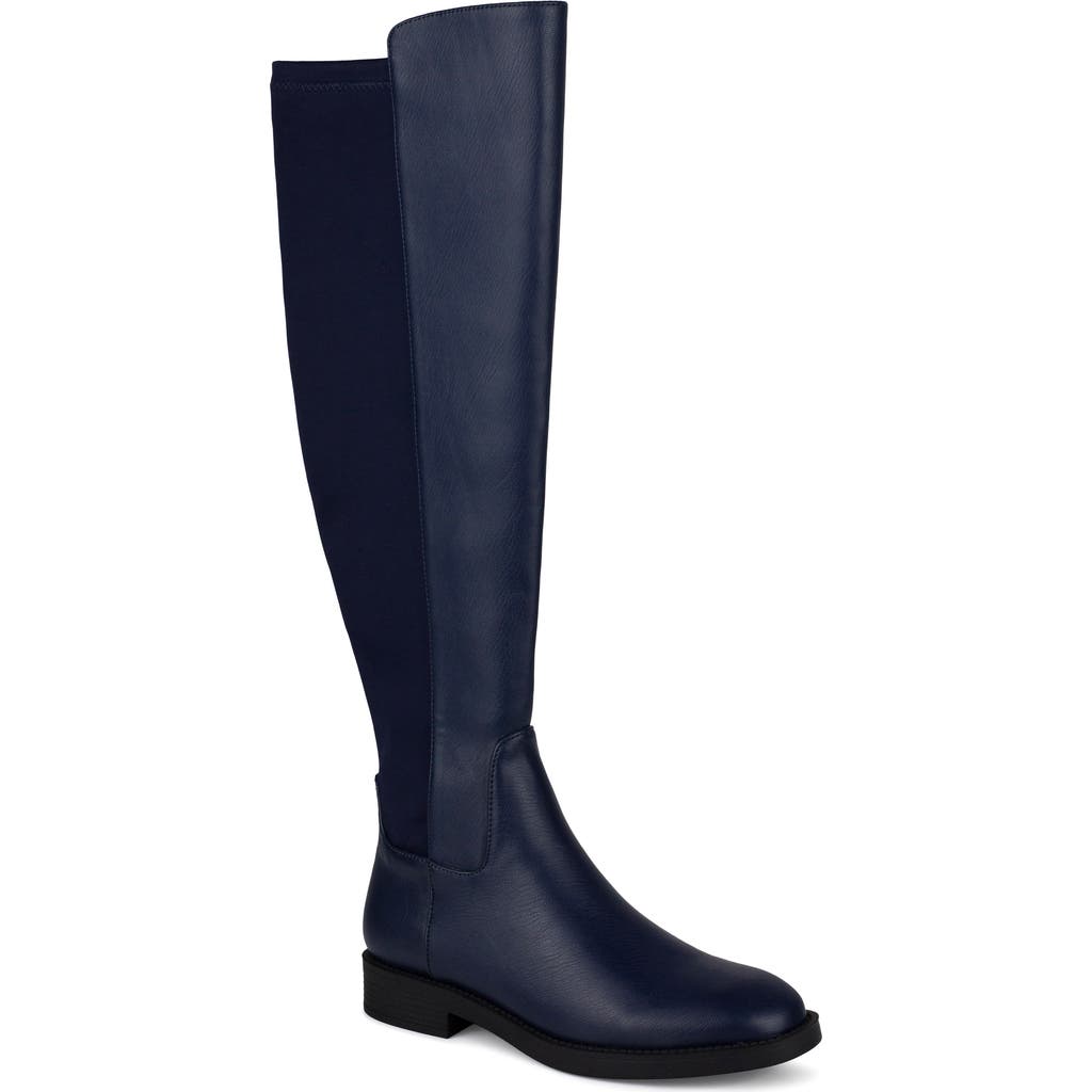 Ninety Union Crush Knee High Boot In Blue