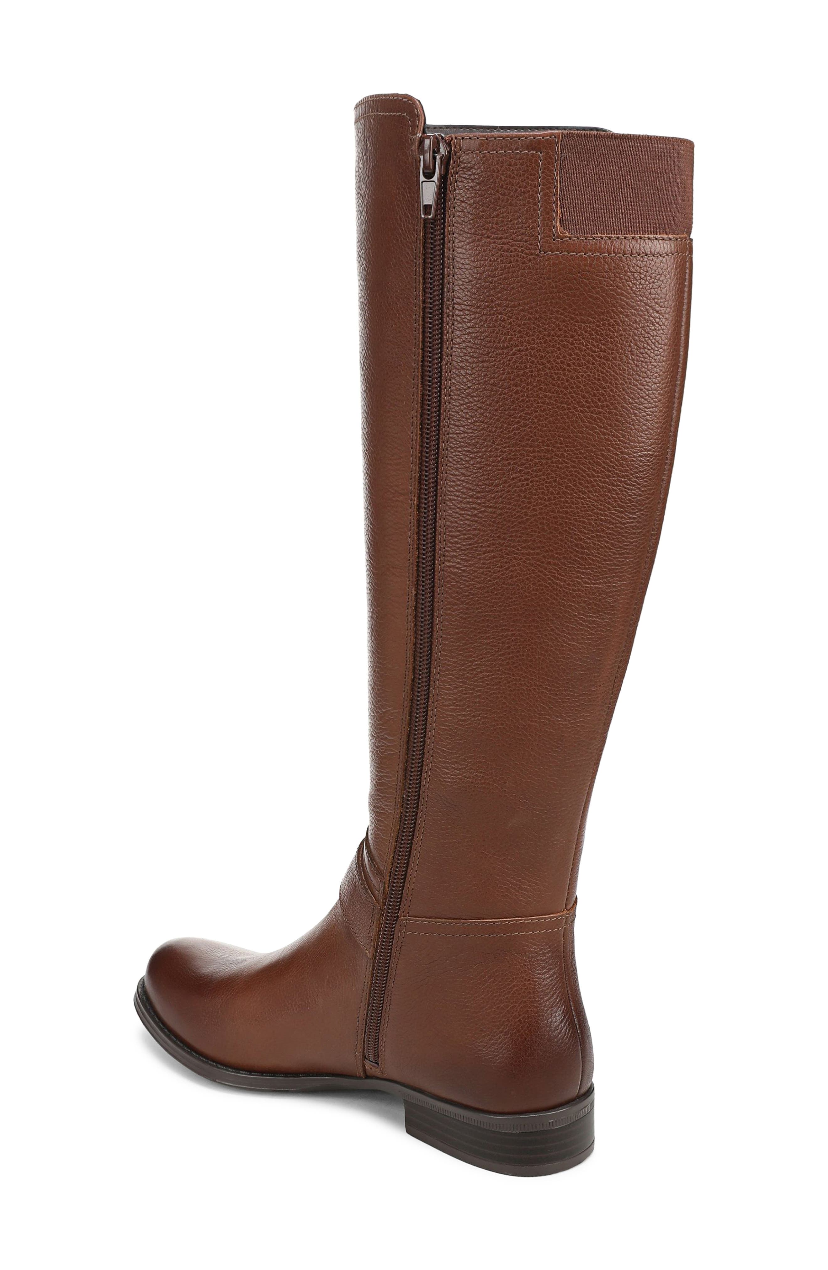 Juno Leather Riding Boot, Alternate, color, CARAMEL BROWN LEATHER
