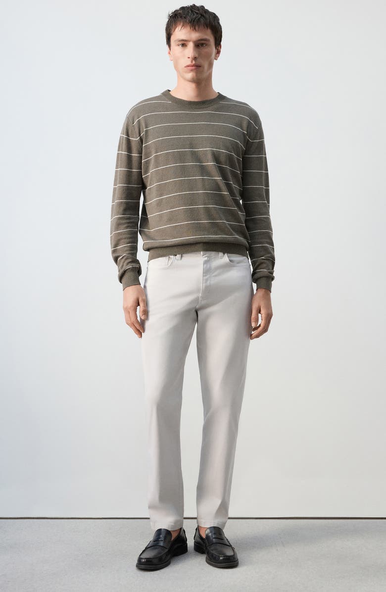 MANGO Regular Fit Straight Leg Jeans, Alternate, color, Ice Grey