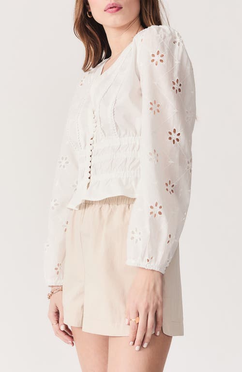 DELUC DELUC OLEIROS LONG SLEEVE COTTON TOP
