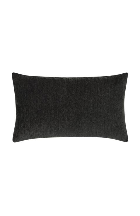 Luxe Velour Plush Chenille Indoor & Outdoor Woven Accent Pillow
