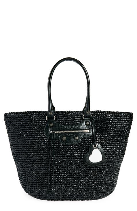 Balenciaga straw tote online