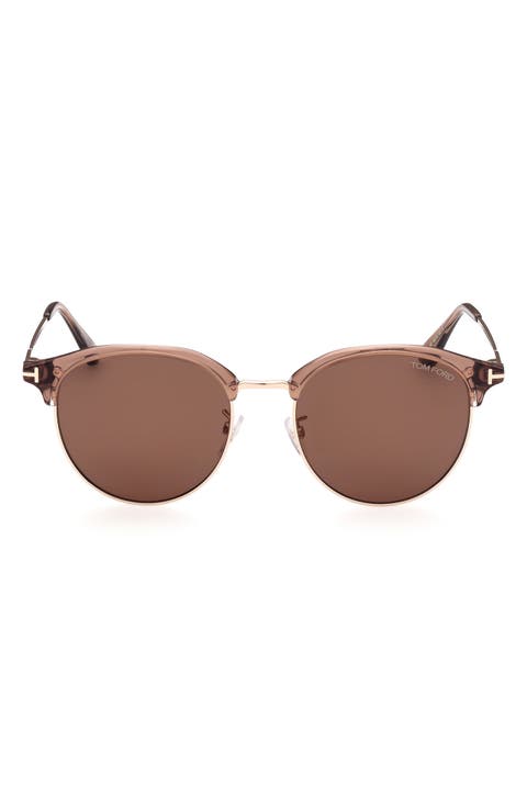 55mm Gradient Round Sunglasses