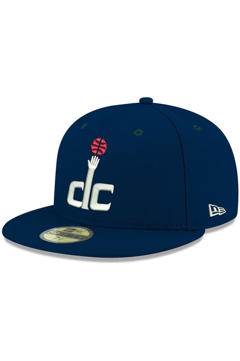 Men's New Era Navy Washington Wizards Official Team Color 59FIFTY Fitted Hat, Alternate, color, NAVY