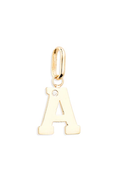 Love Letter Diamond Initial Charm