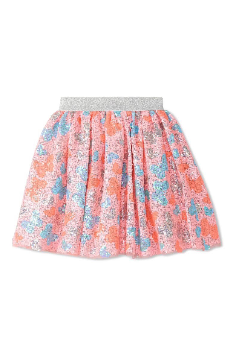 Kids' Glitter Butterfly Sequin Skirt, Alternate, color, PINK