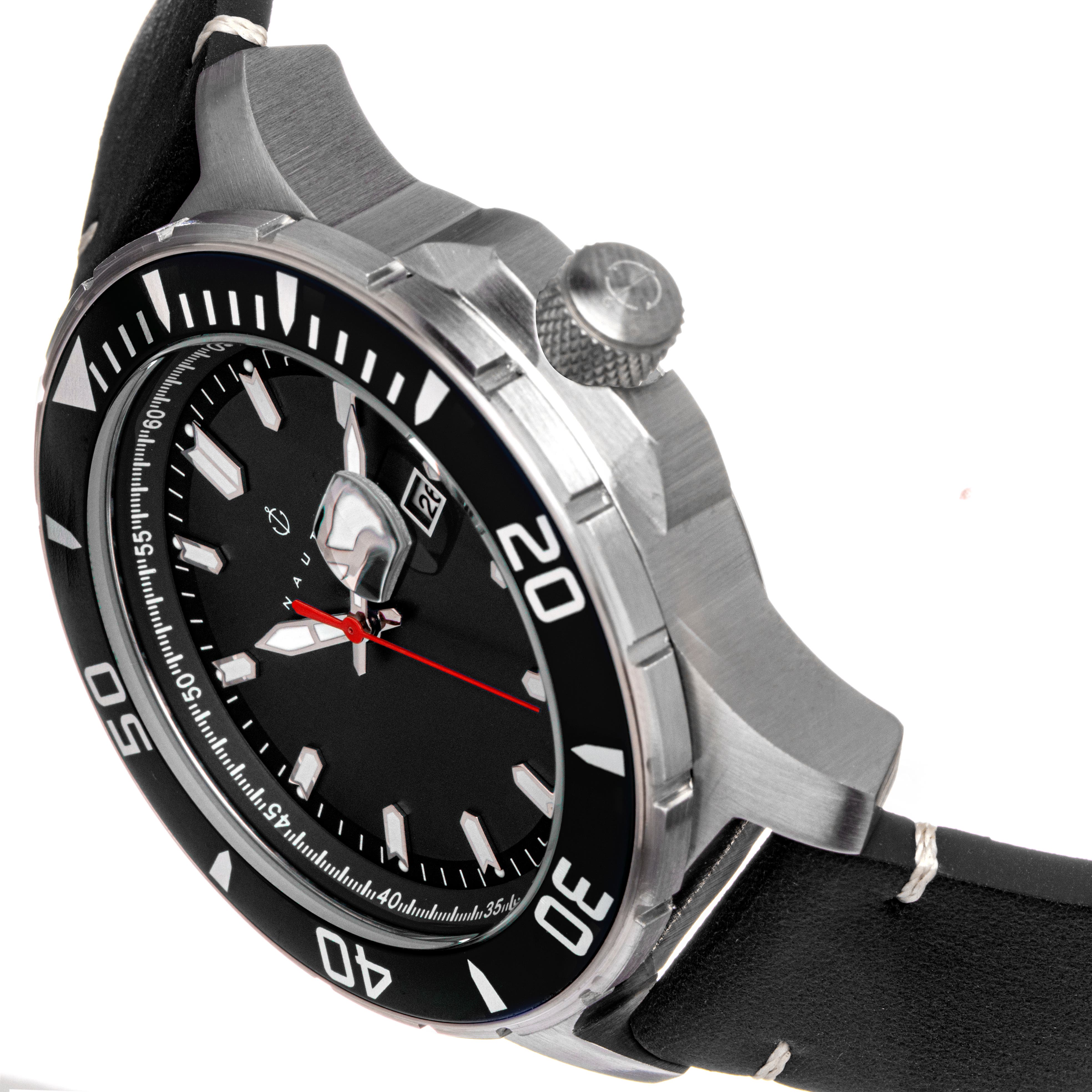 Nautis Dive Pro 200 Leather-Band Watch w/Date (Men) | Nordstrom