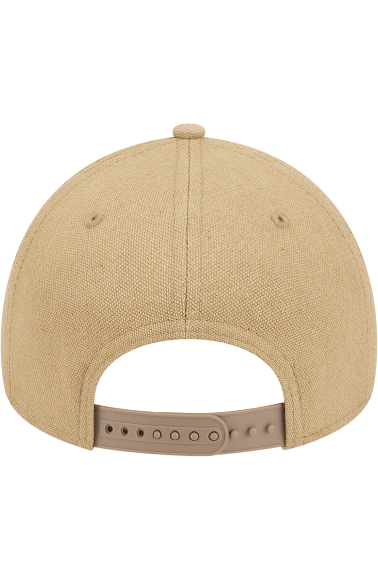 New Era Men's New Era Khaki Seattle Mariners Logo Essentials 9FORTY A-Frame Adjustable Hat, Alternate, color,