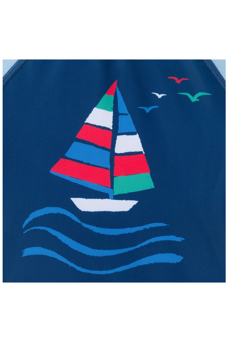 Long Sleeve Rashguard & Shorts Set, Alternate, color, NAVY