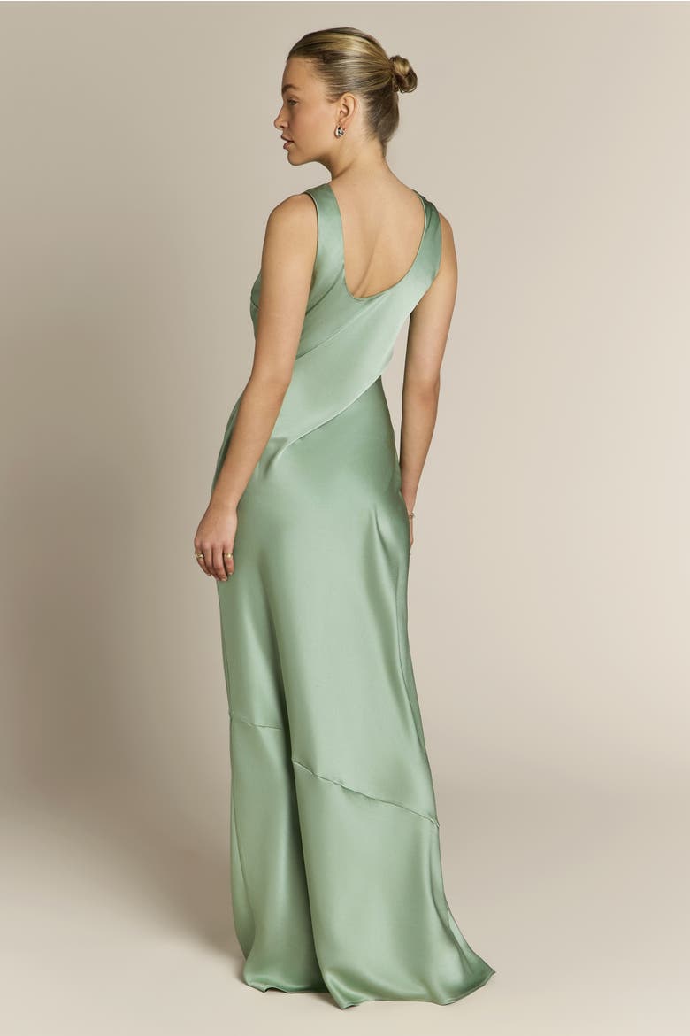 Paloma Scoop Back Dress, Alternate, color, Sage